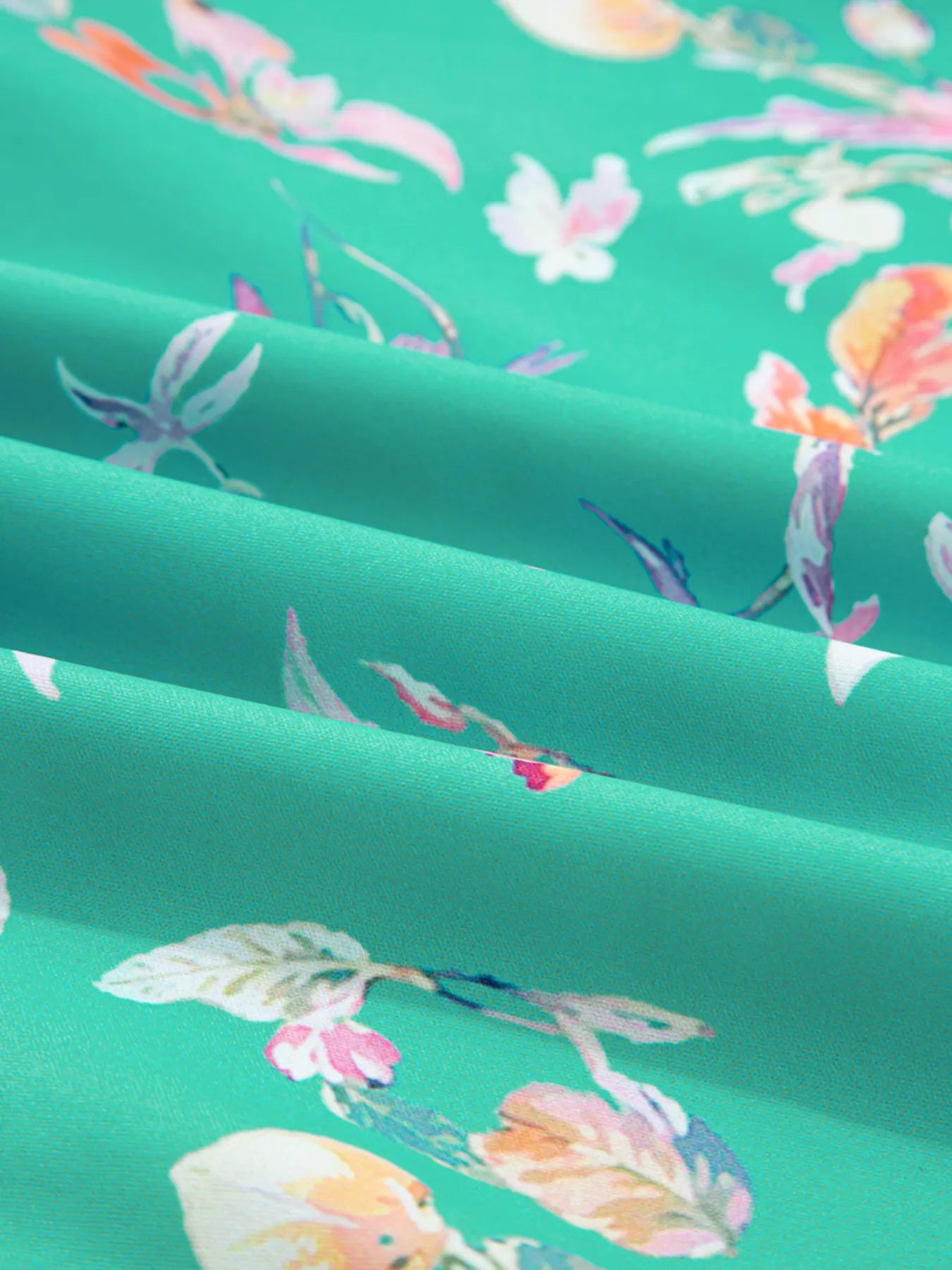 Floral Lantern Sleeve Button Front Shirt