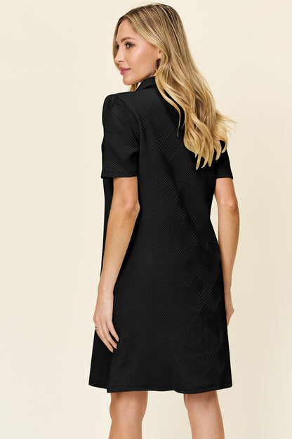 Textured Collared Dress