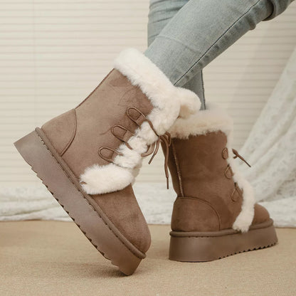 Lace-Up Winter Boots