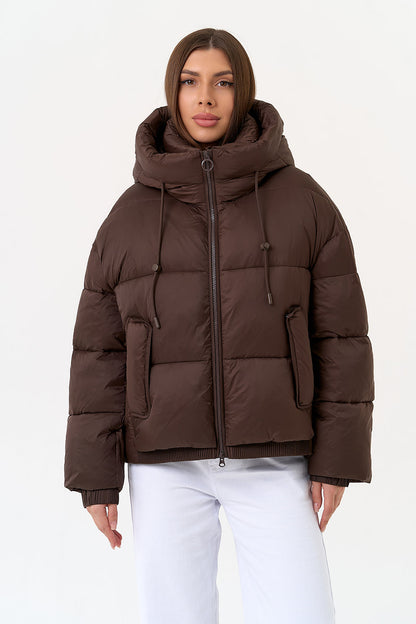 Dark Chocolate Insulated Bio-Down Jacket