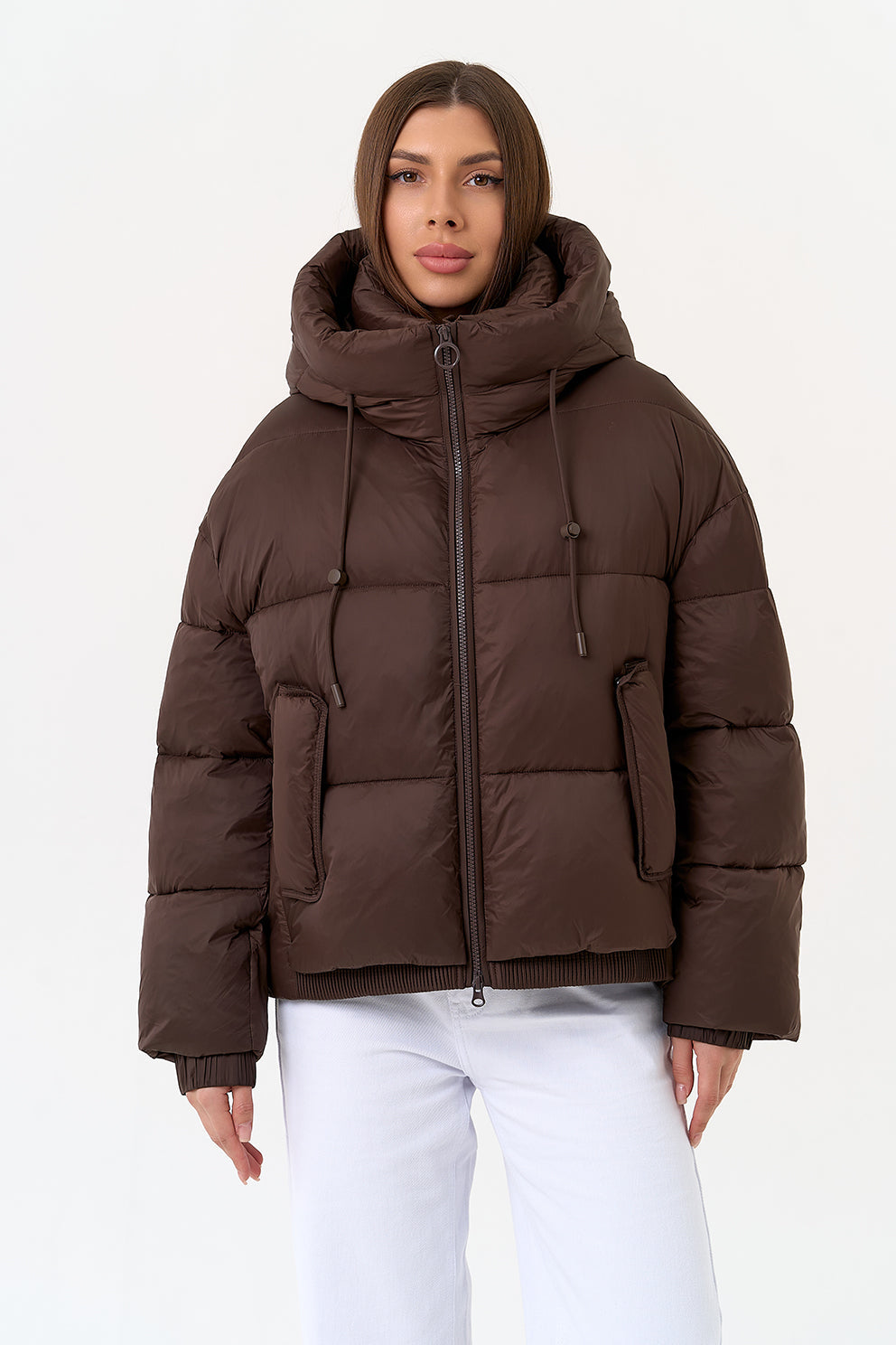 Dark Chocolate Insulated Bio-Down Jacket