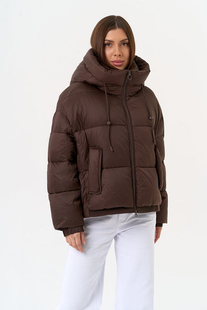 Dark Chocolate Insulated Bio-Down Jacket