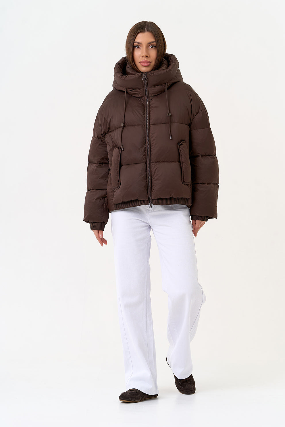 Dark Chocolate Insulated Bio-Down Jacket Dark Chocolate