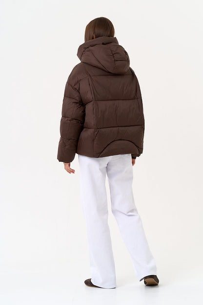 Dark Chocolate Insulated Bio-Down Jacket