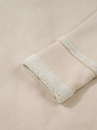 Suede Sherpa Lined Western Loose Jacket