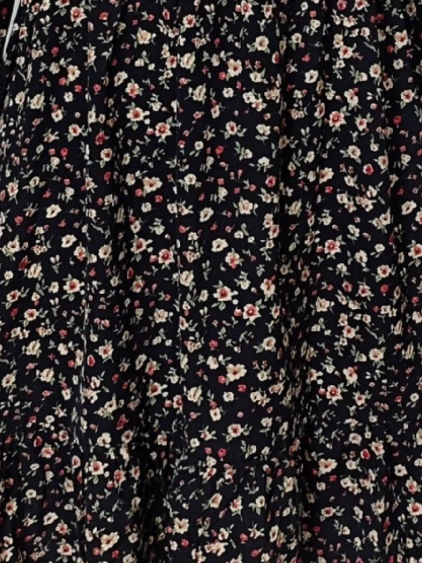 Floral V-Neck Balloon Sleeve Dress