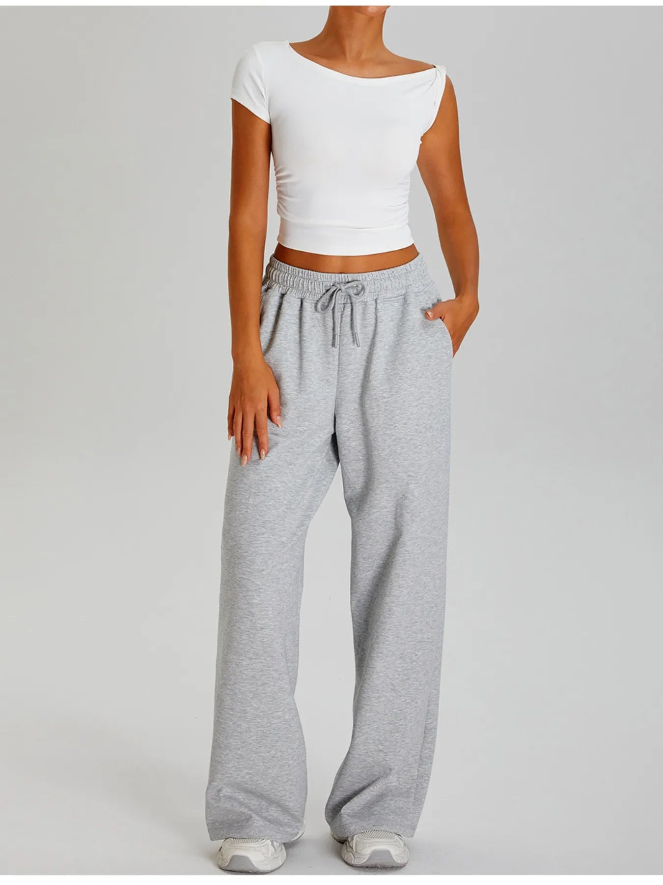 Ruched Side Crop T-Shirt