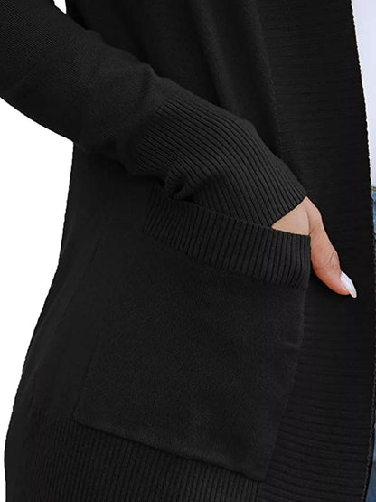 Open Front Knit Cardigan