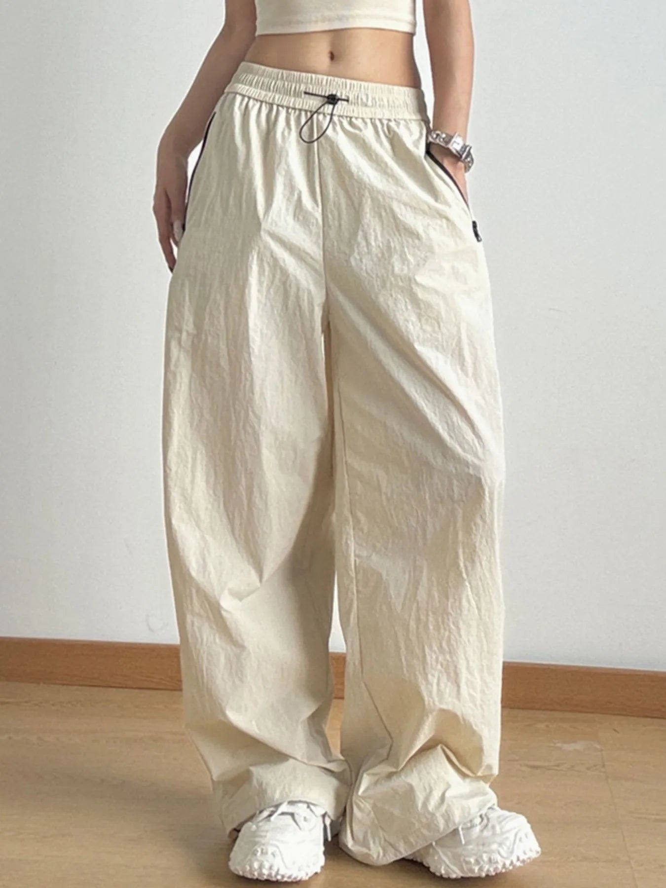 Wide Leg Drawstring Pants