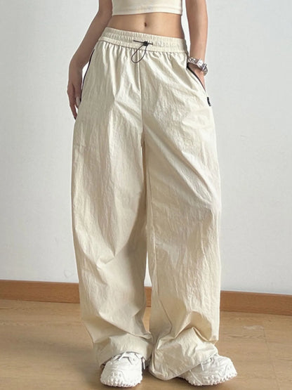 Wide Leg Drawstring Pants