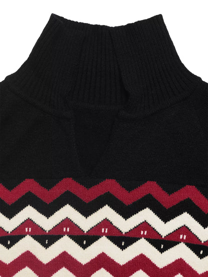 Chevron Pattern Long Sleeve Sweater