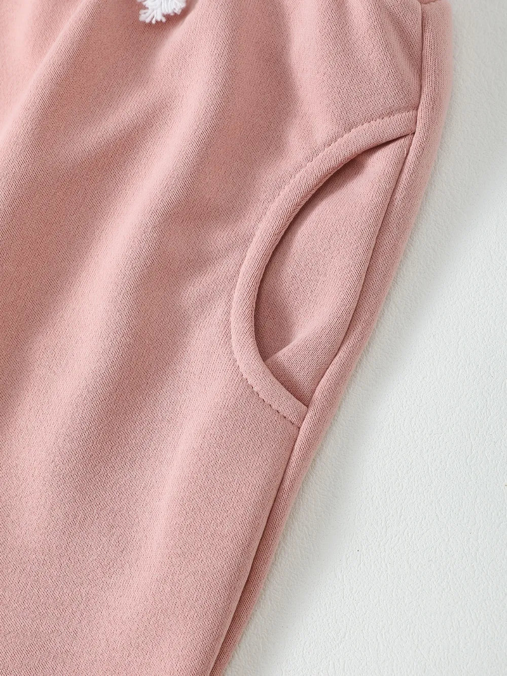 Children's Letter Graphic Sweatshirt and Pants Set