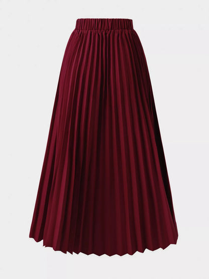 Pleated Midi Skirt