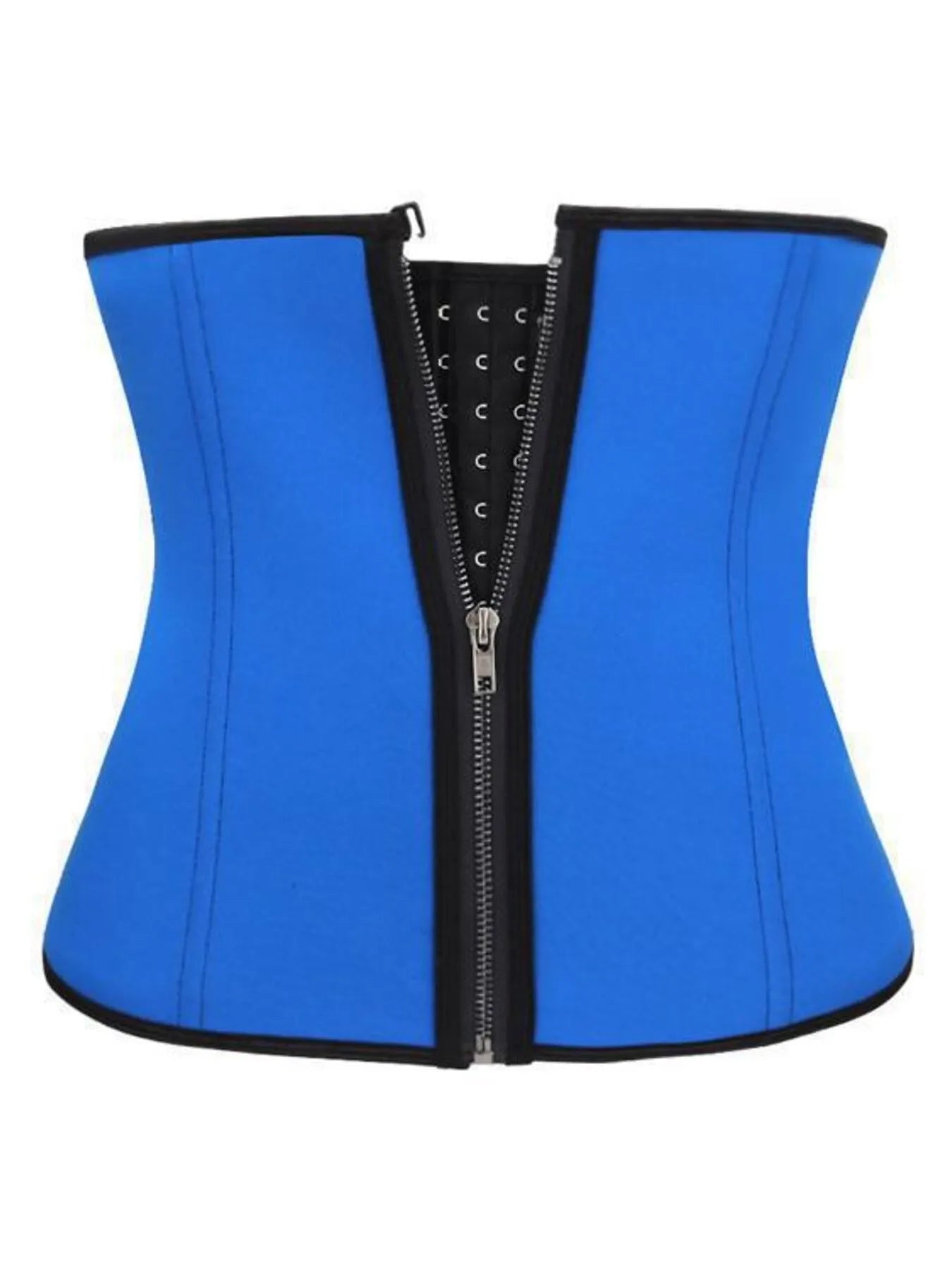 Full Size Zipper Shaping Band with Hook and Eye Closure Plus Size Blue