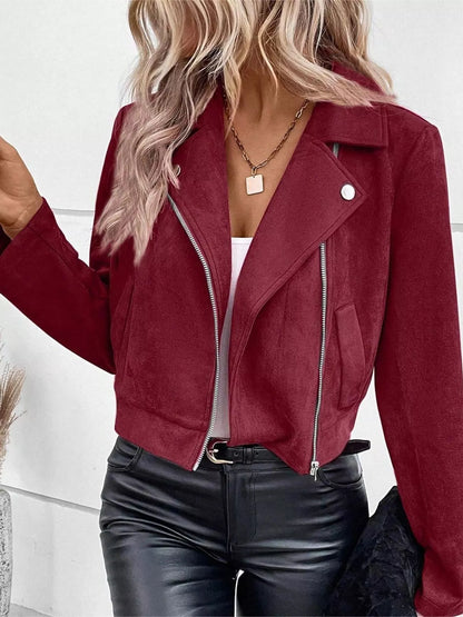 Zip Up Moto Jacket