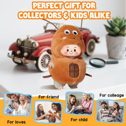 3 Piece Doll Clothes Set for 17cm Dolls - Handmade Crochet Outfit with Hat