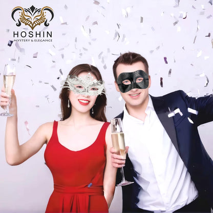 Masquerade Masks - Elegant Mardi Gras Party Masks - Premium Decorative Masks for Women and Men