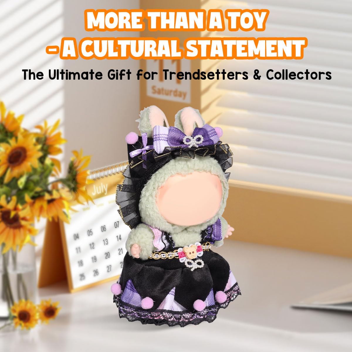 3 Piece Doll Clothes Set for 17cm Dolls - Handmade Crochet Outfit with Hat