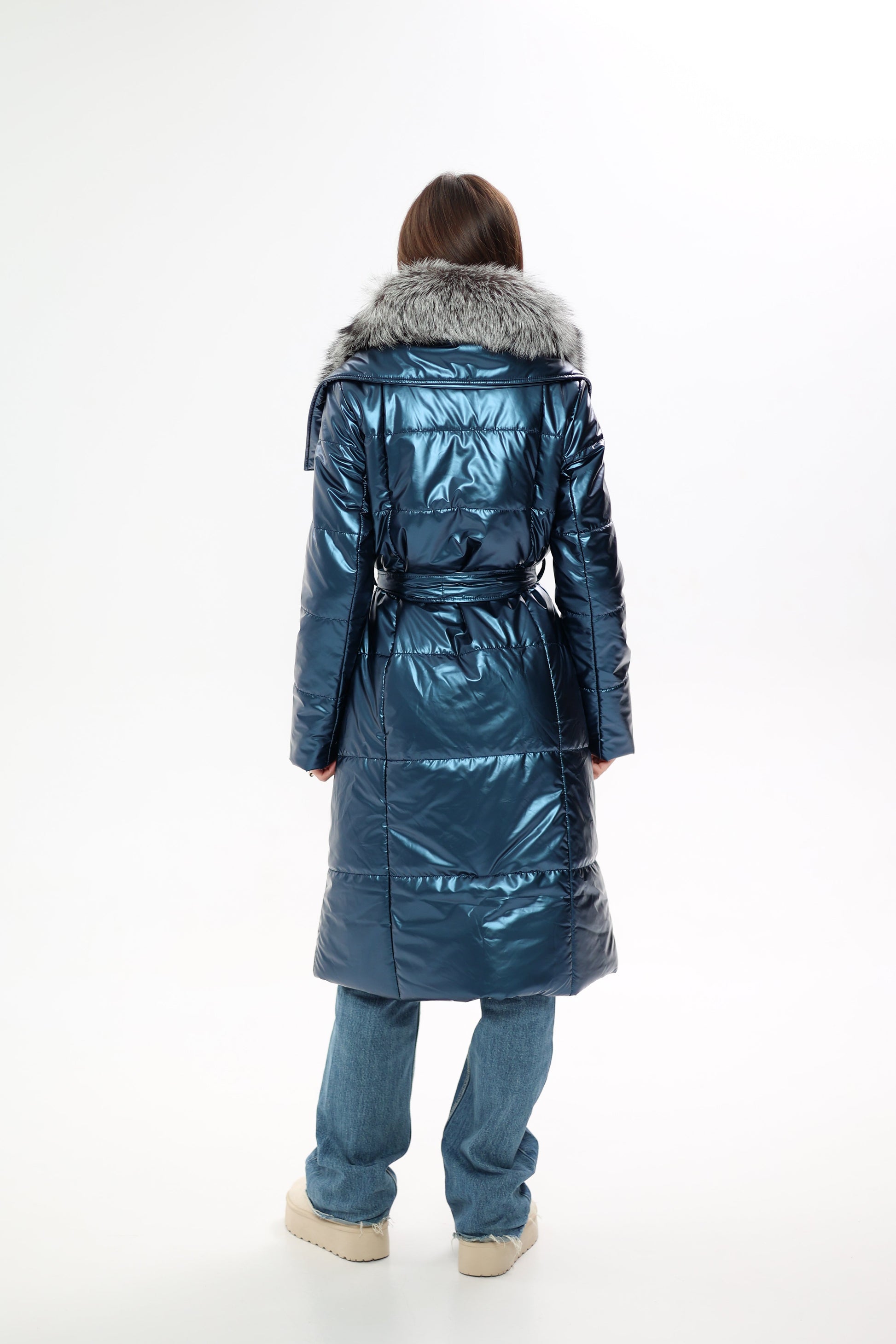 Genuine Silver Fox Fur Freudenberg Comfortemp® Coat