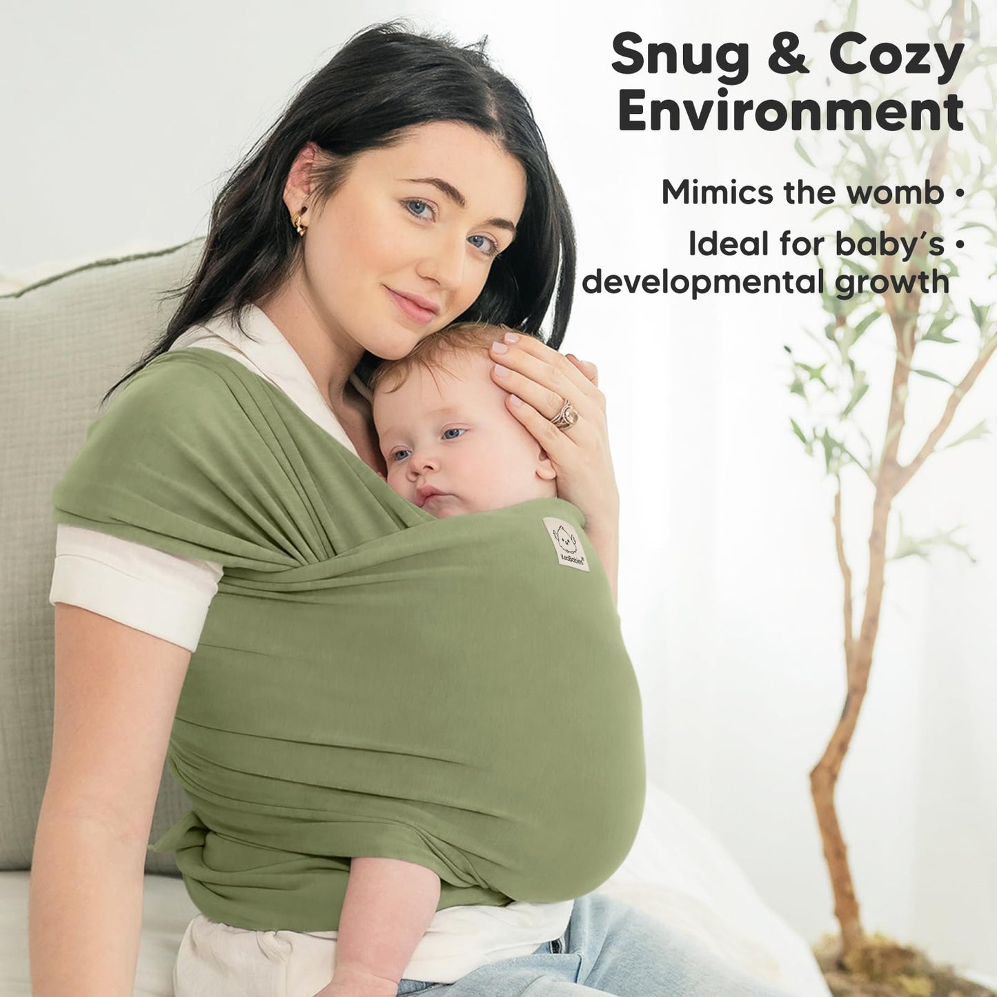 Baby Wrap Carrier Newborn to Toddler Hands-Free Infant Sling