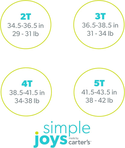 Girls Cotton Pajama Set 6-Piece - Snug Fit PJ Pack for Babies Toddlers