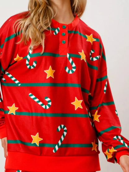 Christmas Long Sleeve Top and Pants Lounge Set