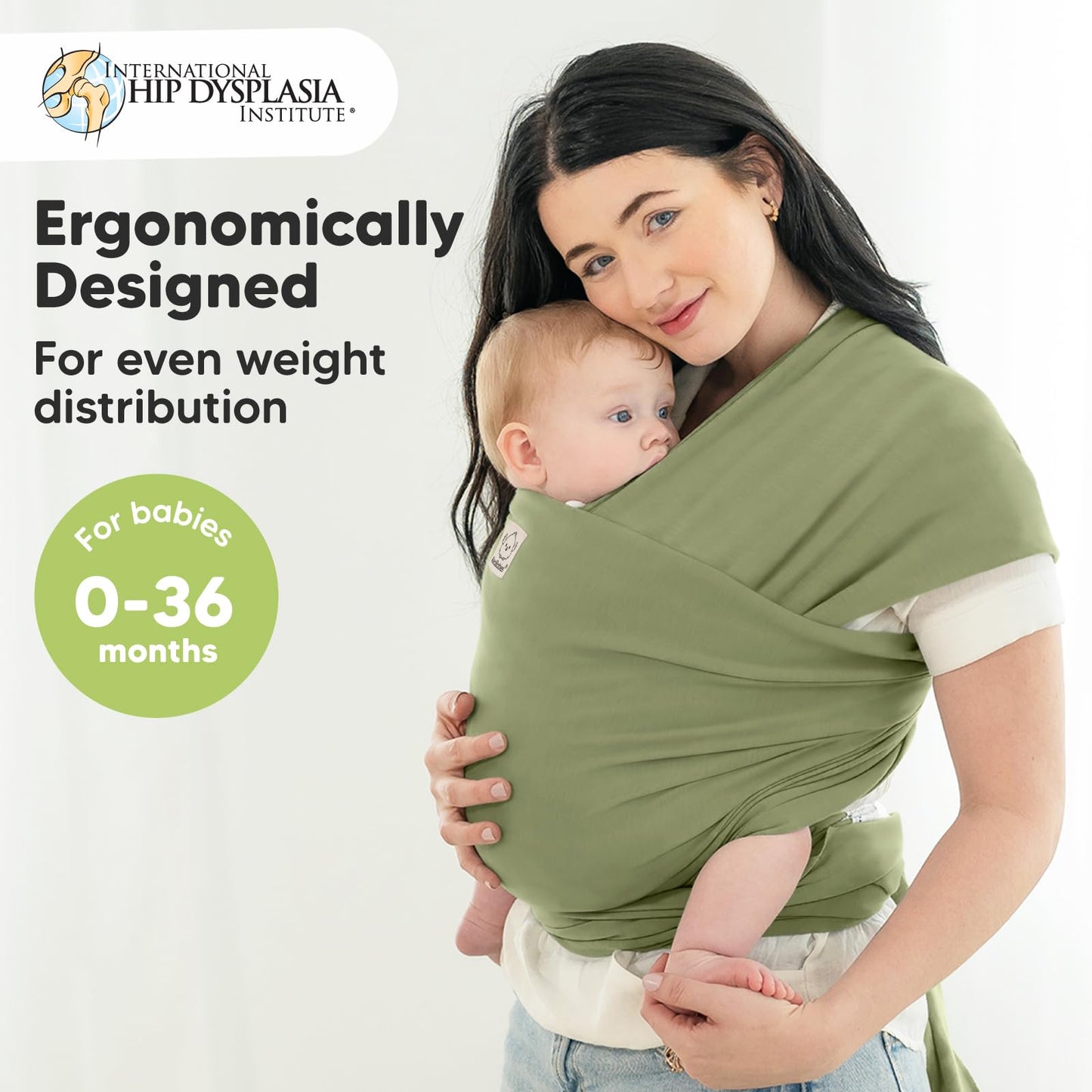 Baby Wrap Carrier Newborn to Toddler Hands-Free Infant Sling