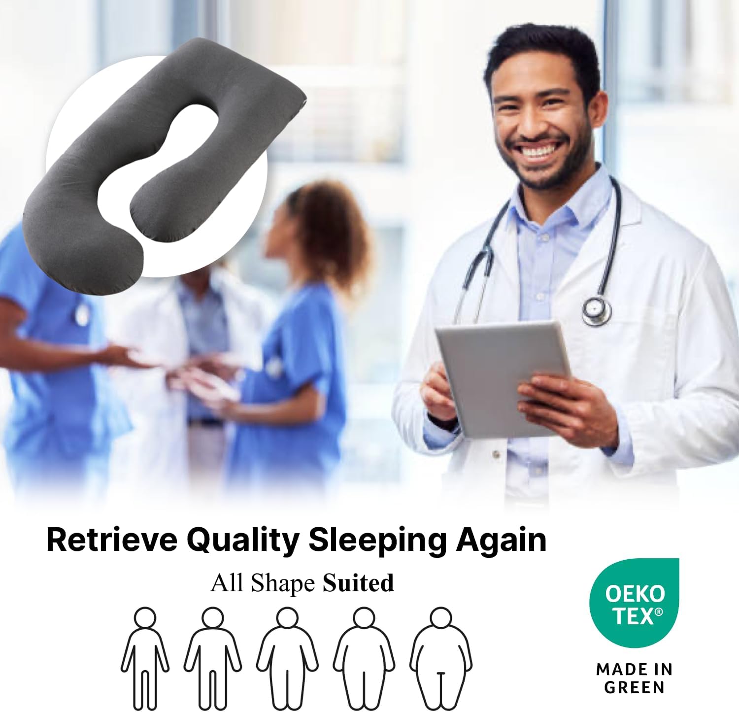 Full Body Pregnancy Pillow 57 Inch Maternity Support Pillow