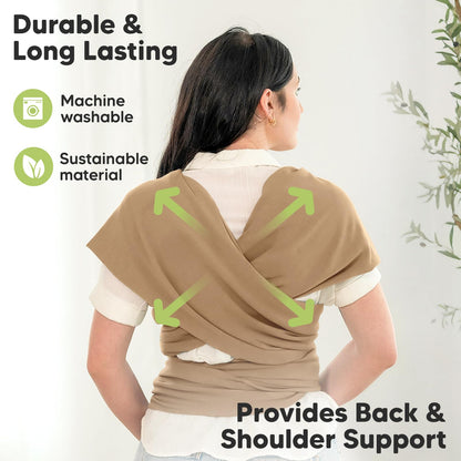 Baby Wrap Carrier Newborn to Toddler Hands-Free Infant Sling