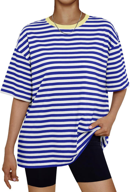 Women's Oversized Summer T-Shirt Short Sleeve Casual Workout Top