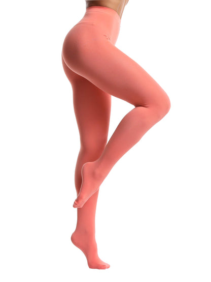 Women's 80 Den Opaque Tights - Soft Microfiber Pantyhose with 3D Stretch Technology