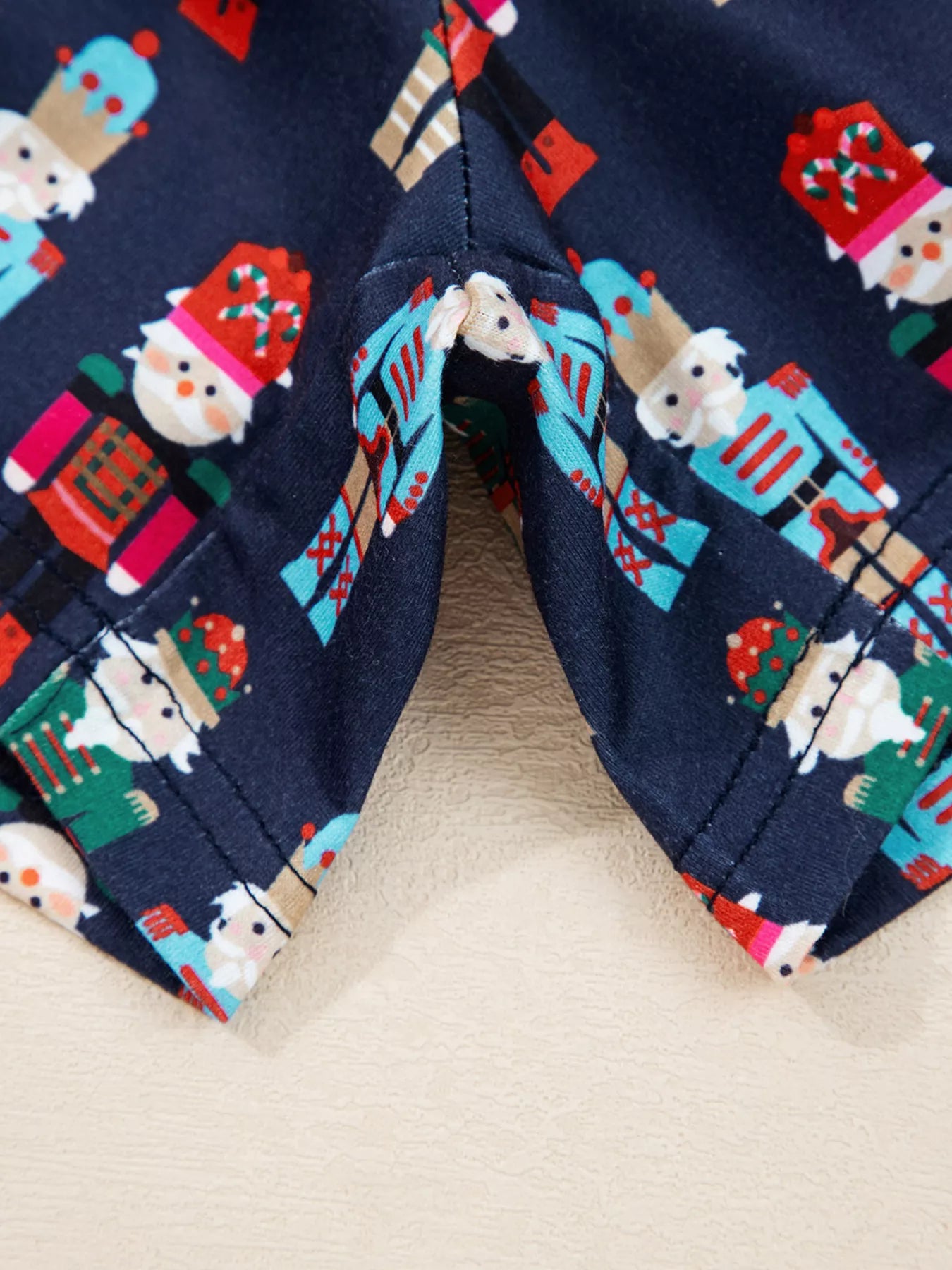 Mama Claus Plaid Letter Tee and Nutcracker Shorts 2pcs Lounge Set