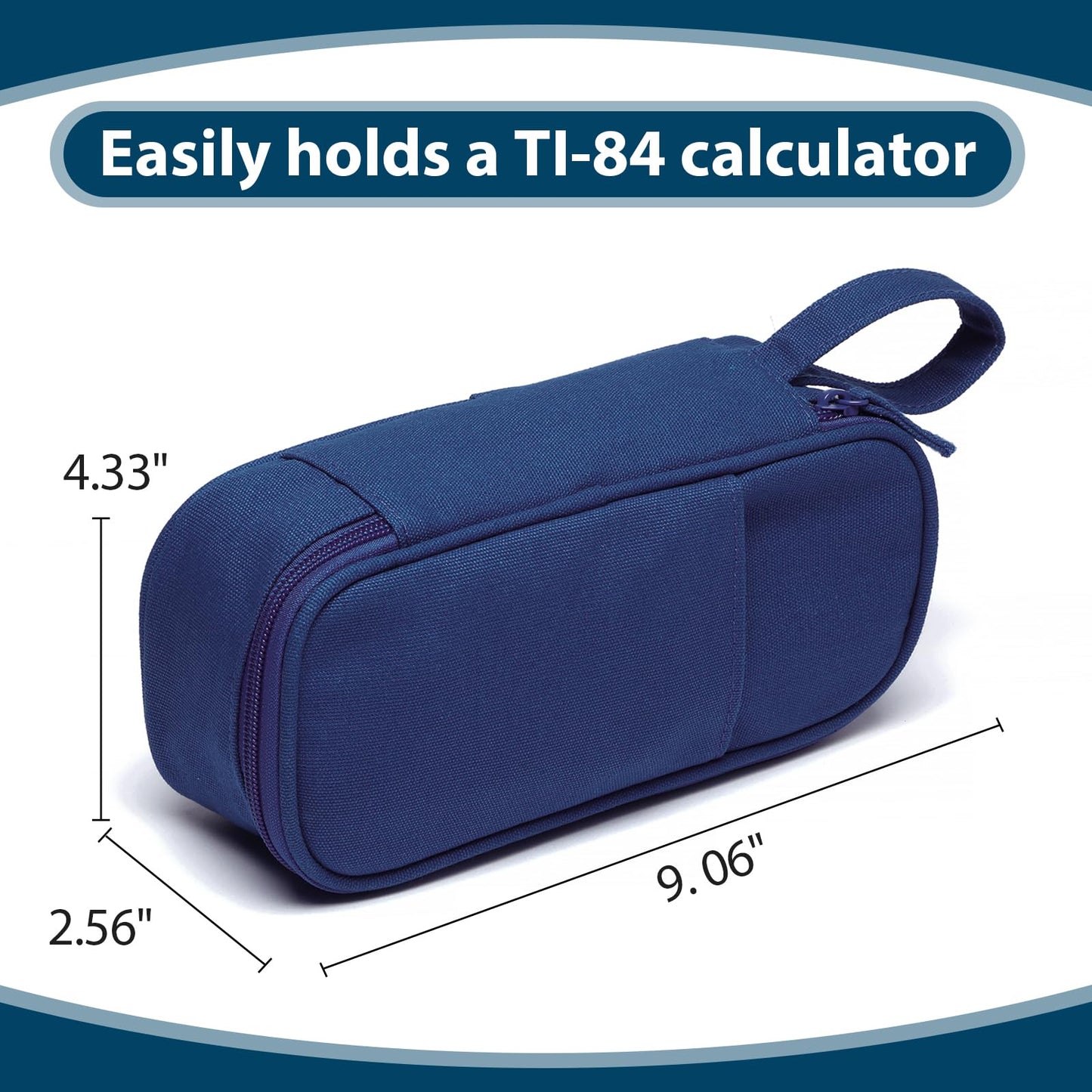 Large Pencil Case 1800ml - Heavy Duty Canvas School Supplies Organizer for Kids Students