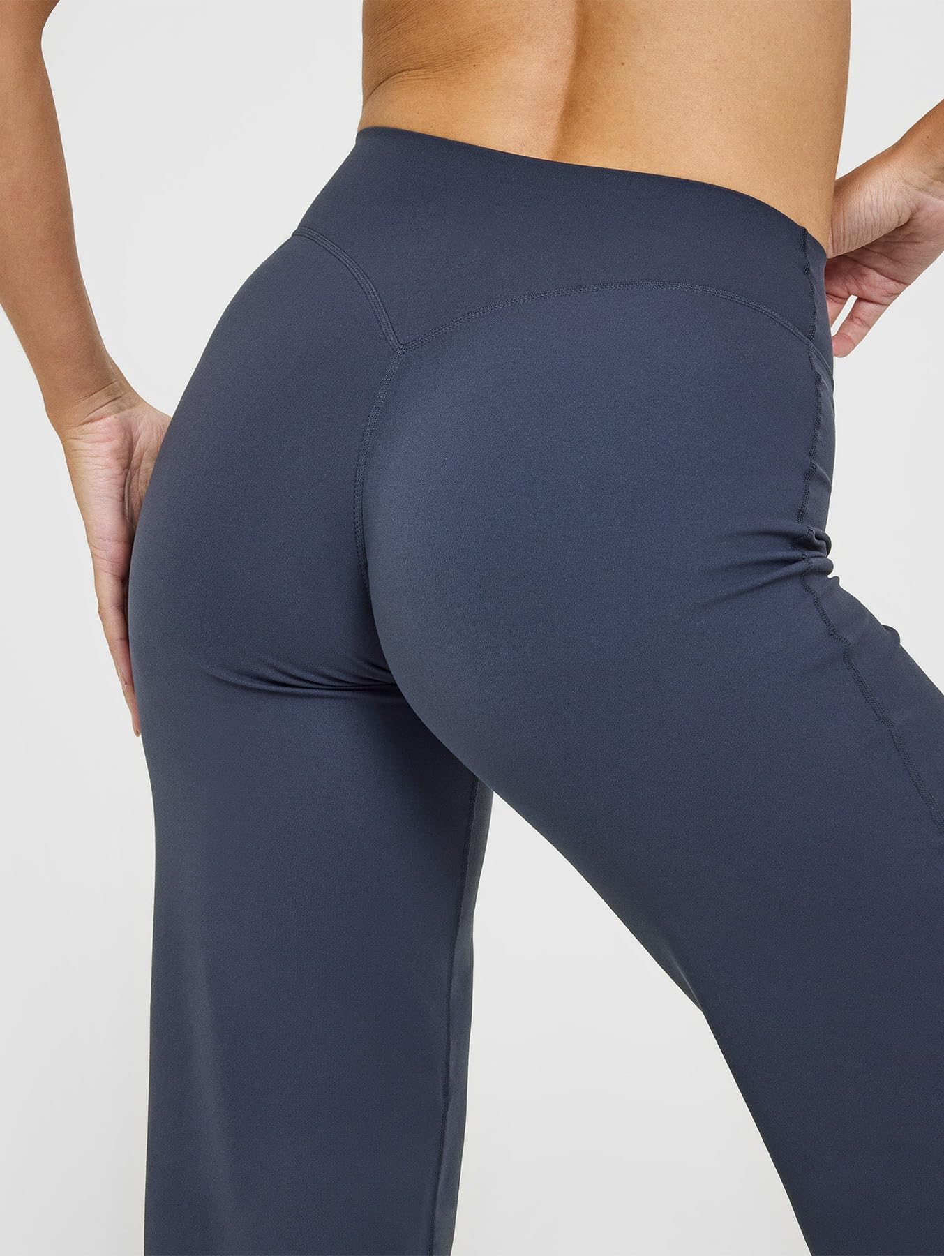 Women's High Waist Yoga Pants - Soft Stretch Straight Leg Bottoms
