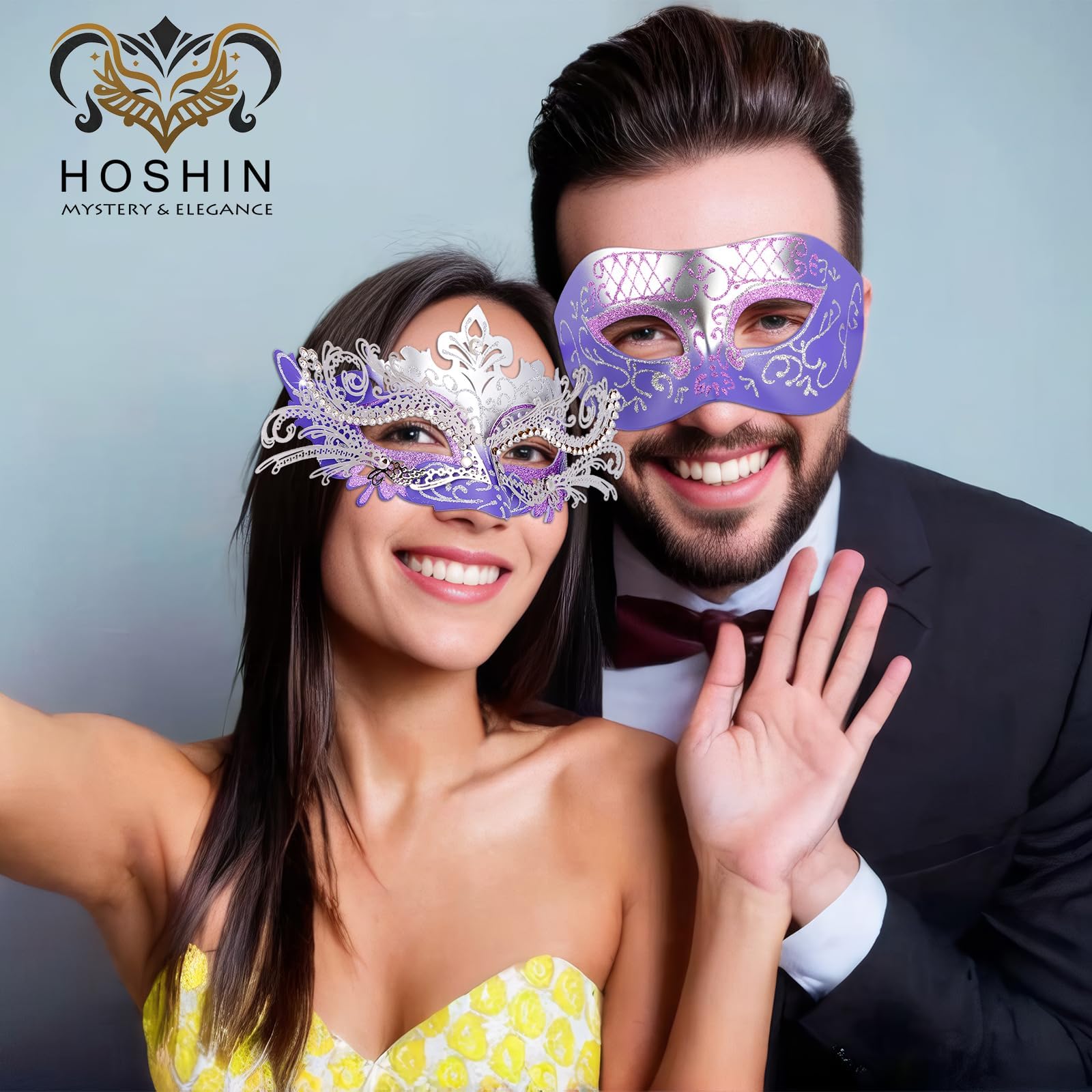 Masquerade Masks - Elegant Mardi Gras Party Masks - Premium Decorative Masks for Women and Men
