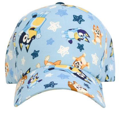 Bluey 3-Piece Kids Outfit Set - T-Shirt, Shorts & Baseball Cap for Toddlers to Big Kids