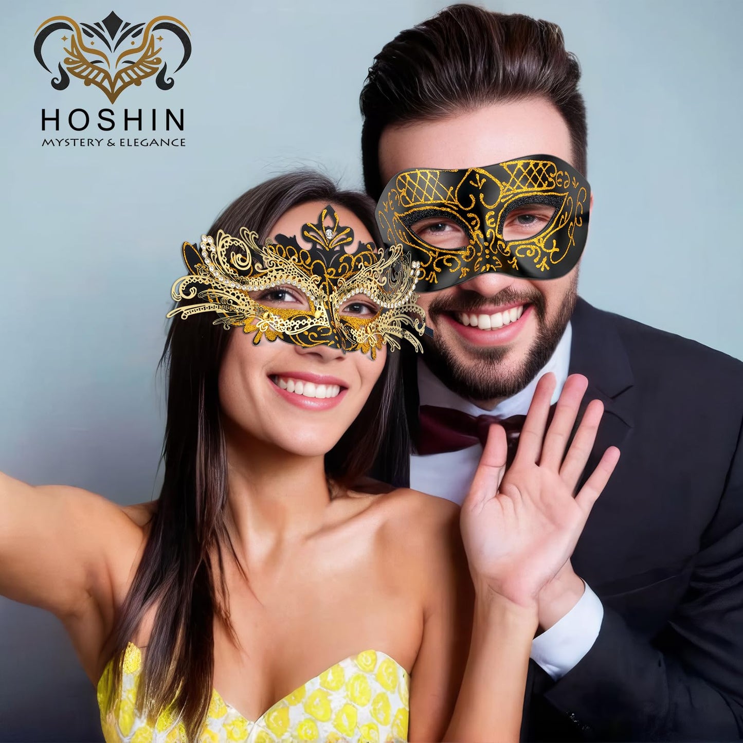 Masquerade Masks - Elegant Mardi Gras Party Masks - Premium Decorative Masks for Women and Men