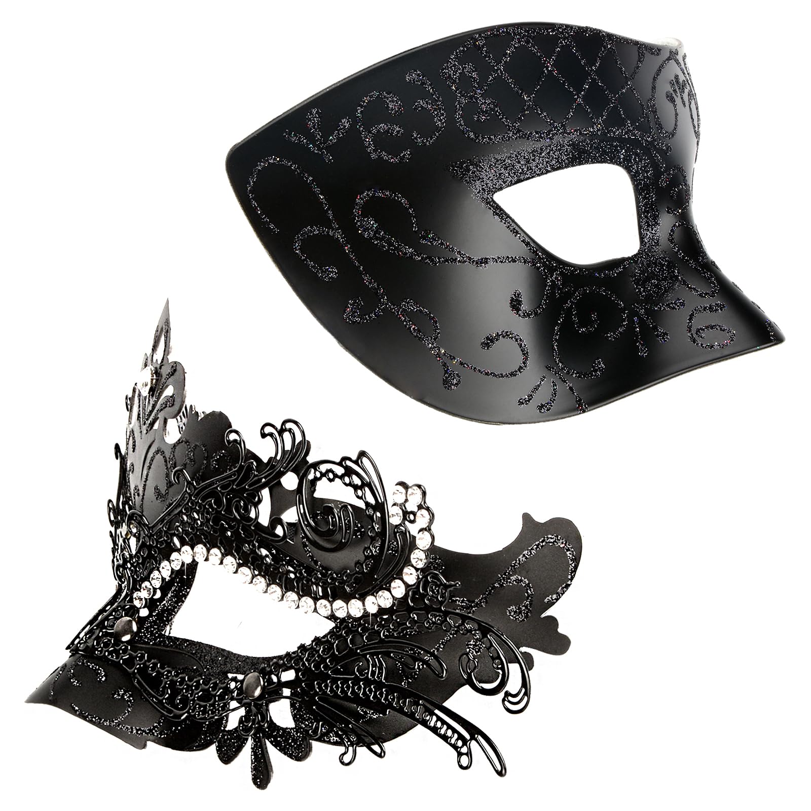 Masquerade Masks - Elegant Mardi Gras Party Masks - Premium Decorative Masks for Women and Men