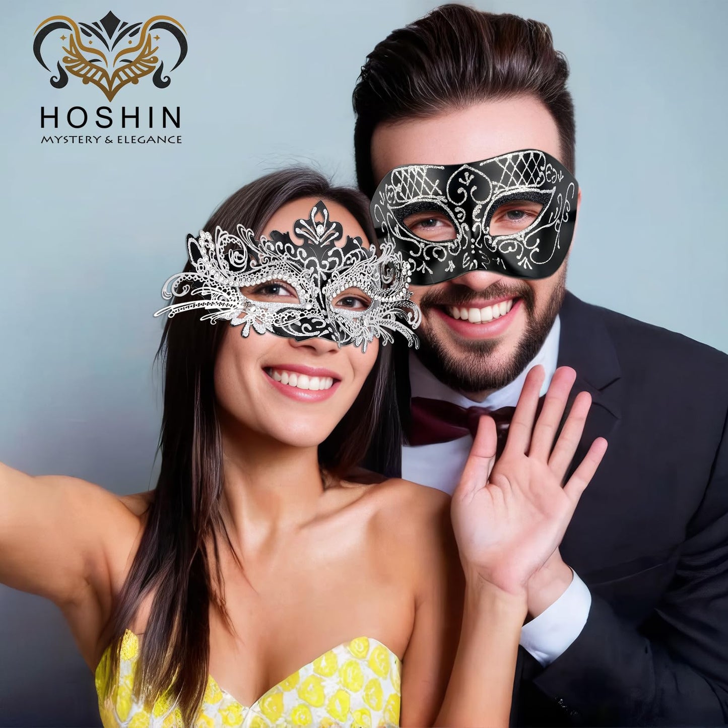 Masquerade Masks - Elegant Mardi Gras Party Masks - Premium Decorative Masks for Women and Men