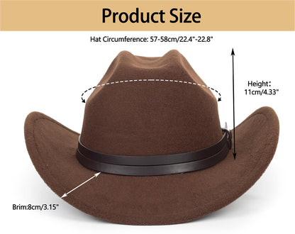 Women's Western Rhinestone Cowboy Hat - Bling Diamond Band Rodeo Fedora