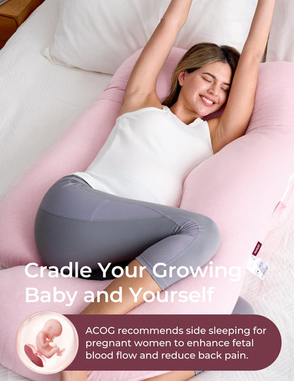 U-Shaped Full Body Pregnancy Pillow 57 Inch Maternity Support Pillow