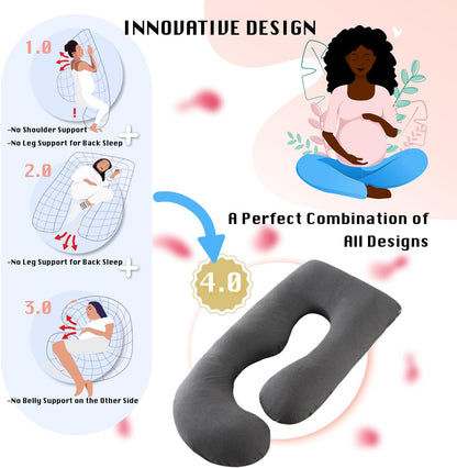 Full Body Pregnancy Pillow 57 Inch Maternity Support Pillow