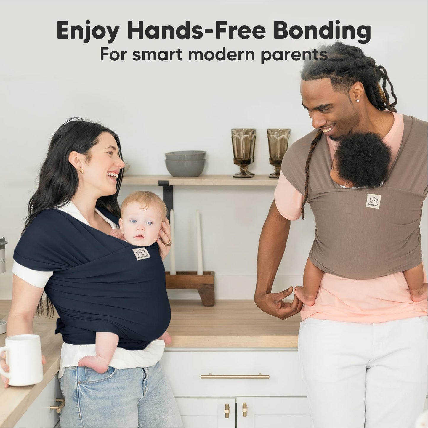 Baby Wrap Carrier Newborn to Toddler Hands-Free Infant Sling