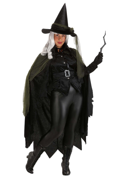 Cool Witch Costume - Women's Gothic Witch Outfit with Hat and Cape