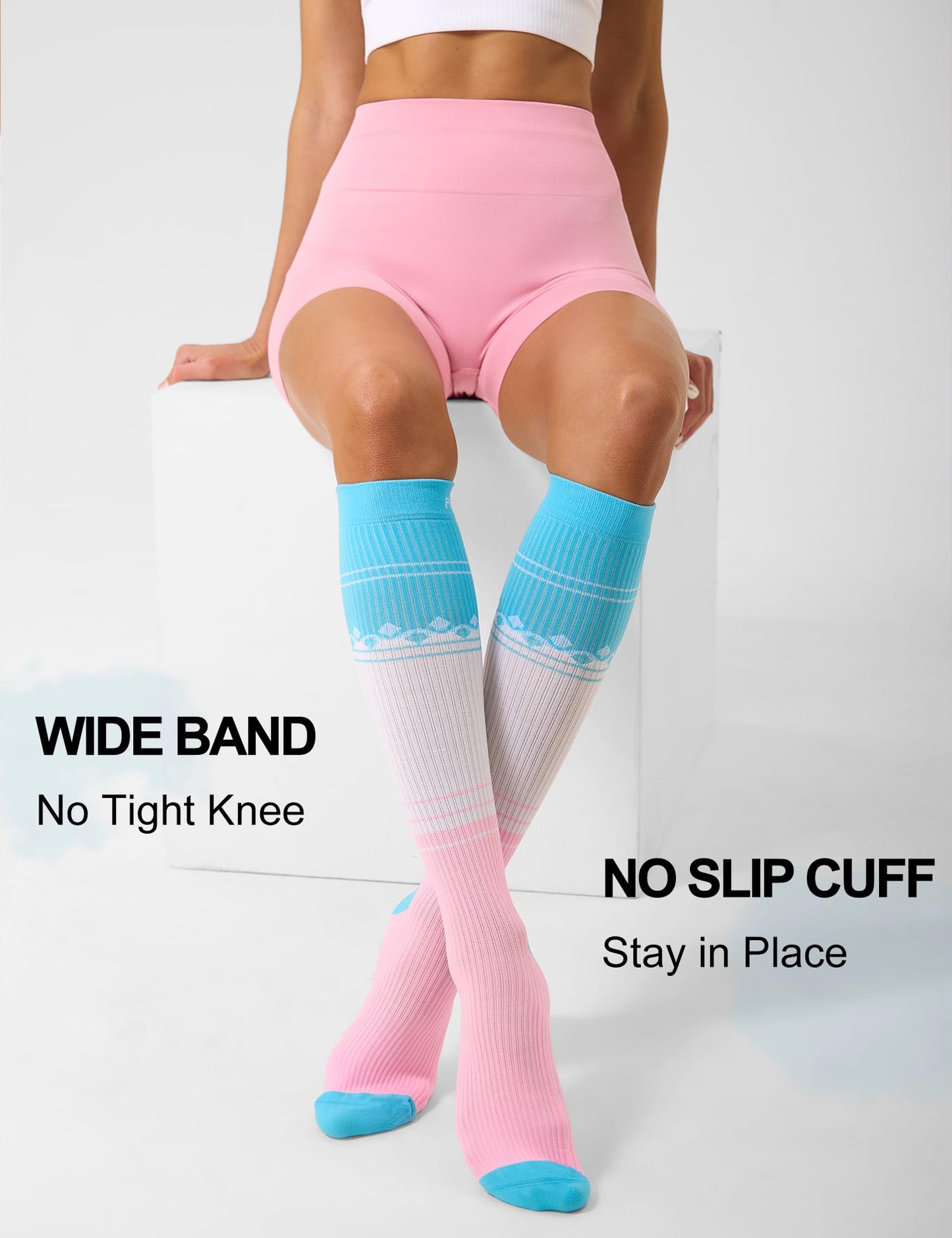 Compression Socks 20-30mmHg 3 Pairs Women Men Circulation Support