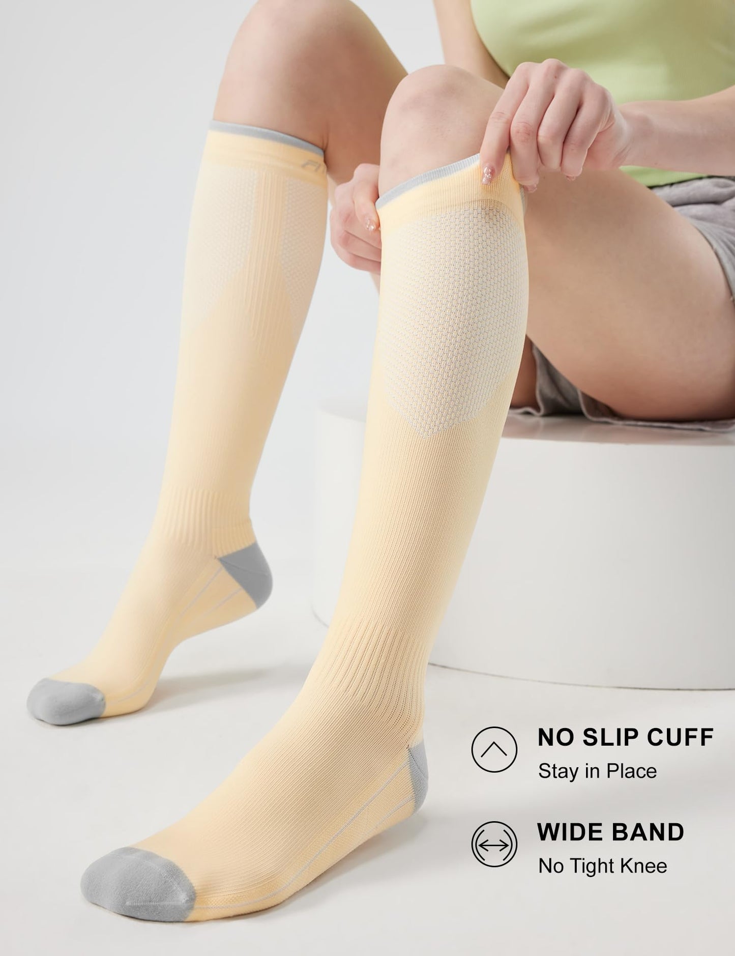 Compression Socks 20-30mmHg 3 Pairs Women Men Circulation Support