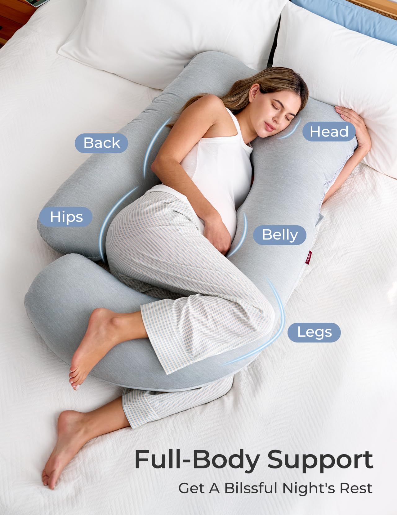U-Shaped Full Body Pregnancy Pillow 57 Inch Maternity Support Pillow