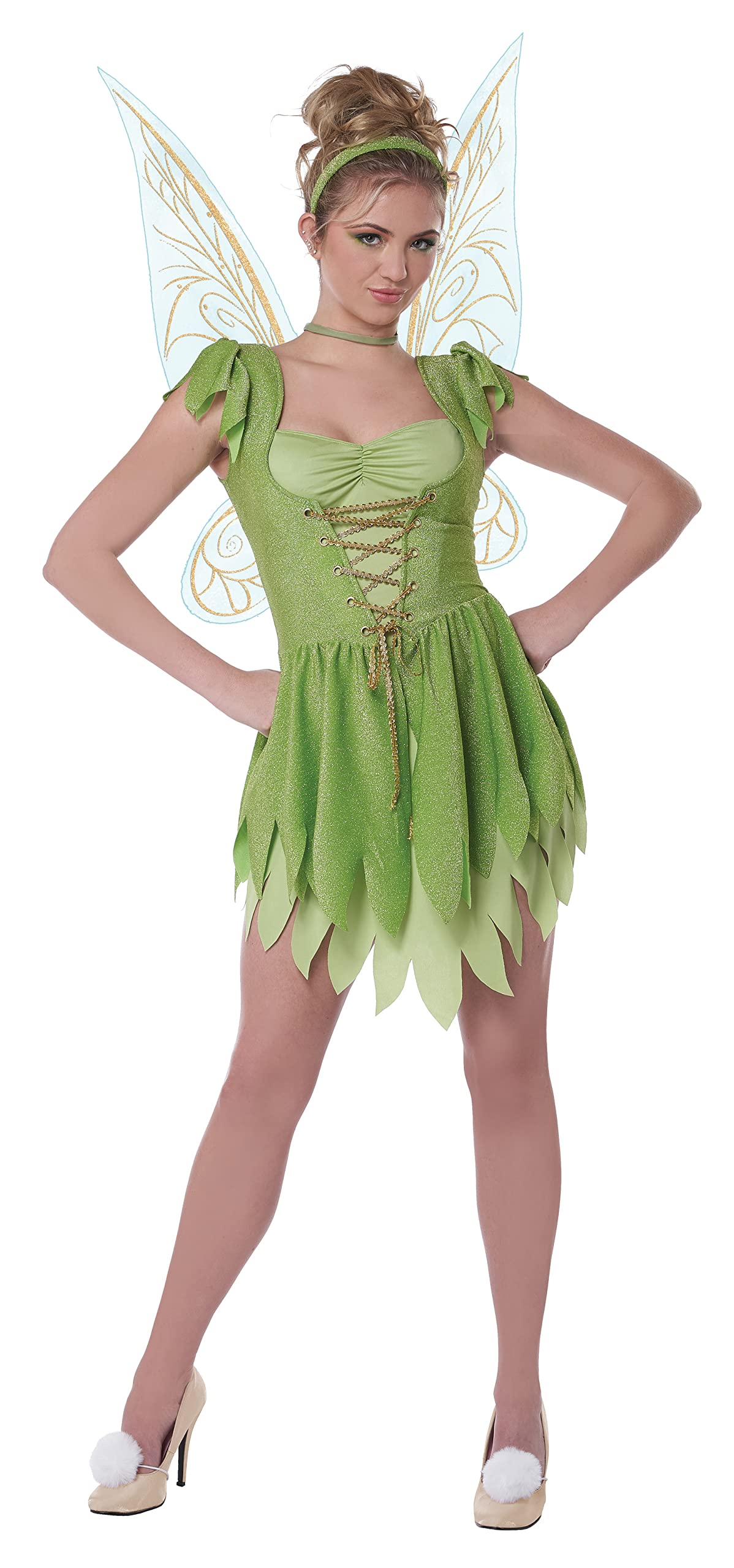 Tinkerbell Costume - Women's Classic Fairy Outfit with Wings and Accessories