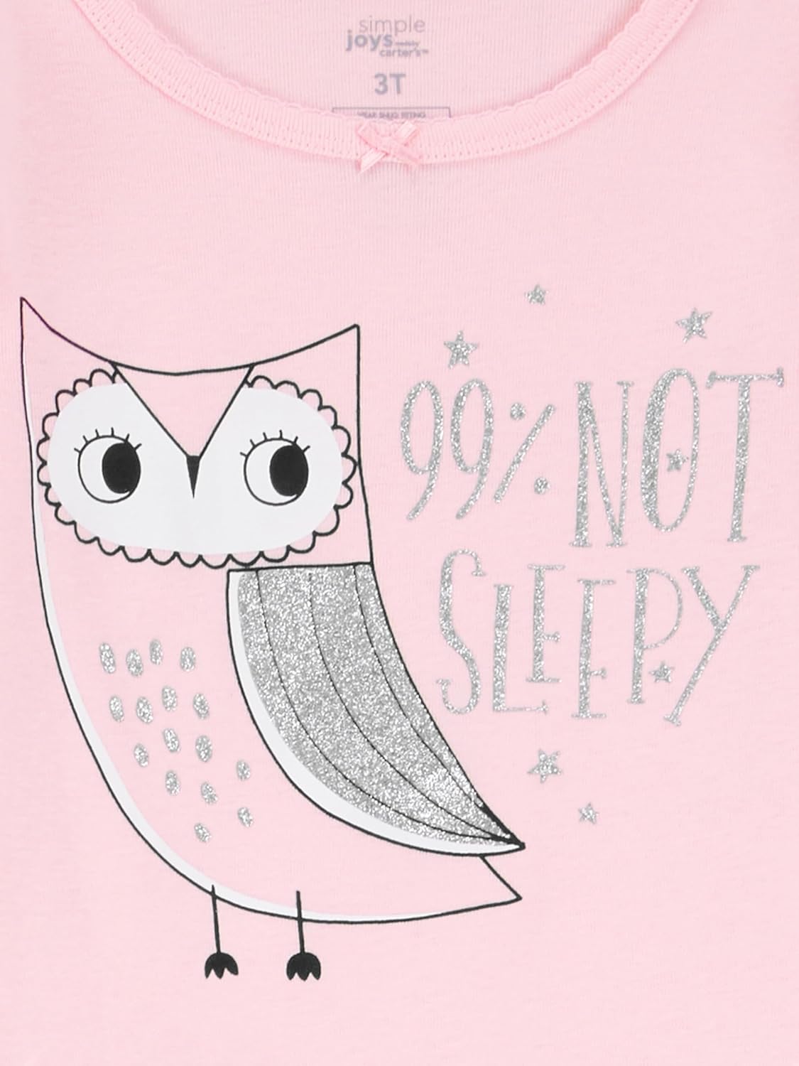 Girls Cotton Pajama Set 6-Piece - Snug Fit PJ Pack for Babies Toddlers