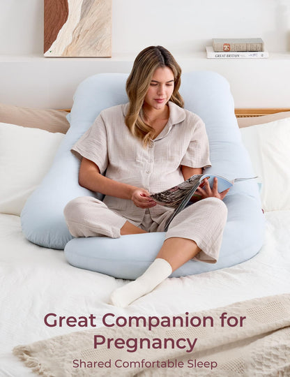 U-Shaped Full Body Pregnancy Pillow 57 Inch Maternity Support Pillow